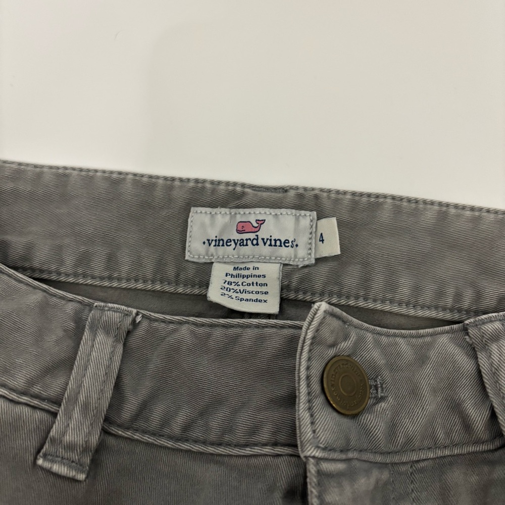 Vineyard Vines Light Gray Pants Size 4